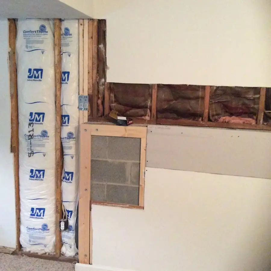 Wall insulation replacement during Odor Removal & Deodorization in Roseville